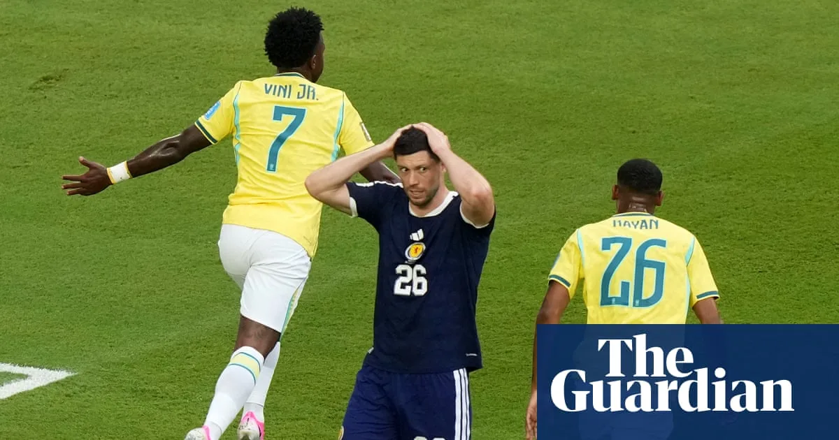 Vinicius nets twice and Neymar returns as Brazil ease by Scotland