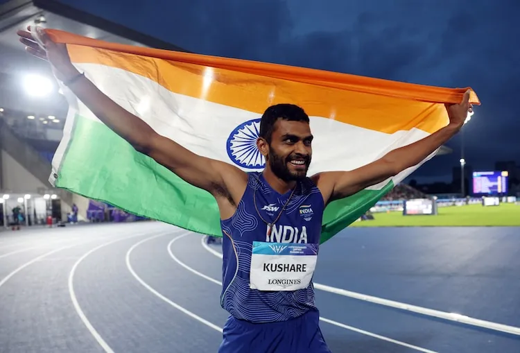 Sarvesh Kushare, 31, became the first Indian to win a silver medal in men's high jump at CWG (Reuters Photo)