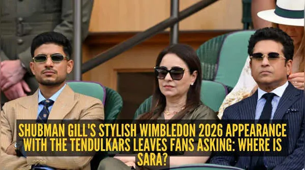 ​Shubman Gill's Wimbledon debut was all about effortless style, but the internet had its eyes on something else